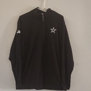 NFL Black Zip Up Sweater with Star Logo Size XL